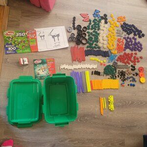 K'nex building set- large lot of mixed sets in storage container